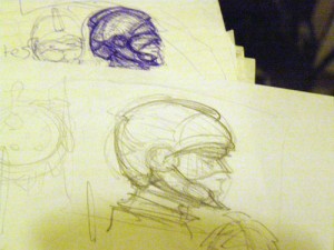 "Romanised" space helmet designs